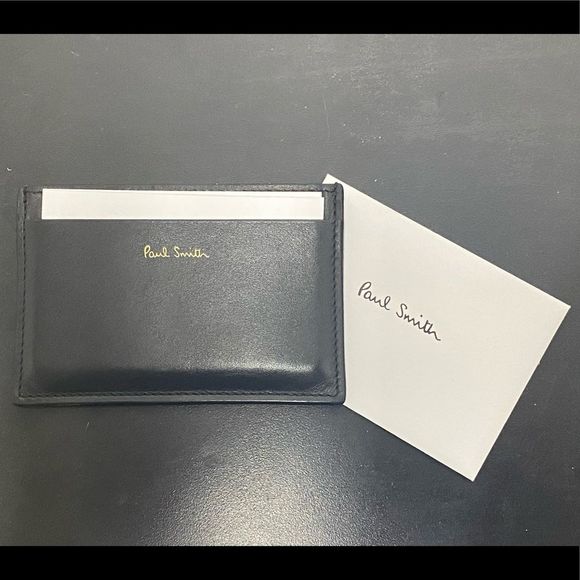 NWT: Paul Smith Leather Black/Multicolour Card Holder (no box) - Picture 3 of 6